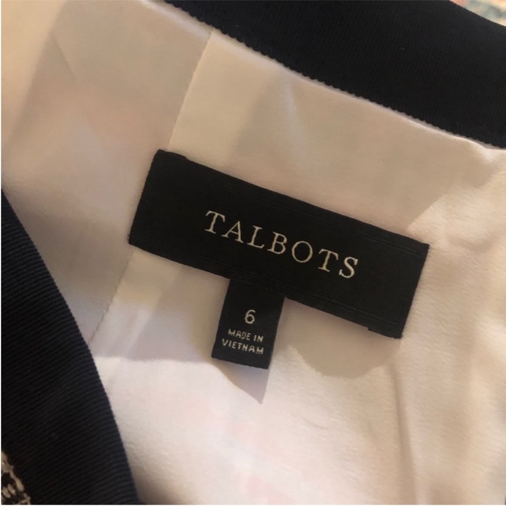 Talbots Multicolored Metallic Tweed Midi Skirt - image 3